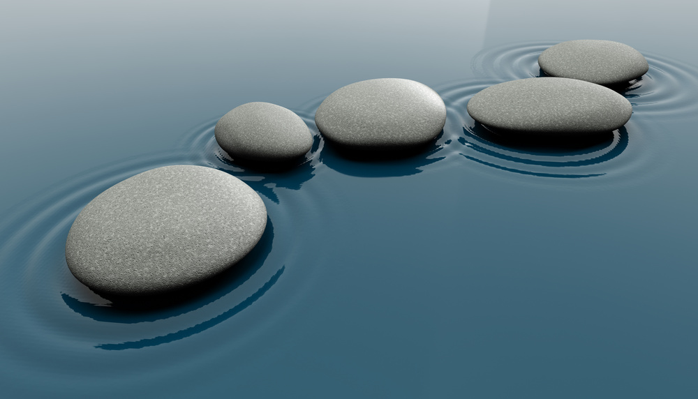Stones in Calm Water 